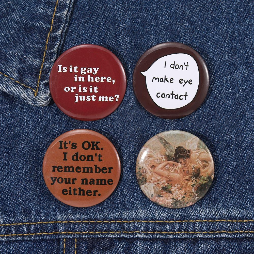 Unique And Eyecatching Cartoon Character Alloy Badge For Personalized Style And Decor