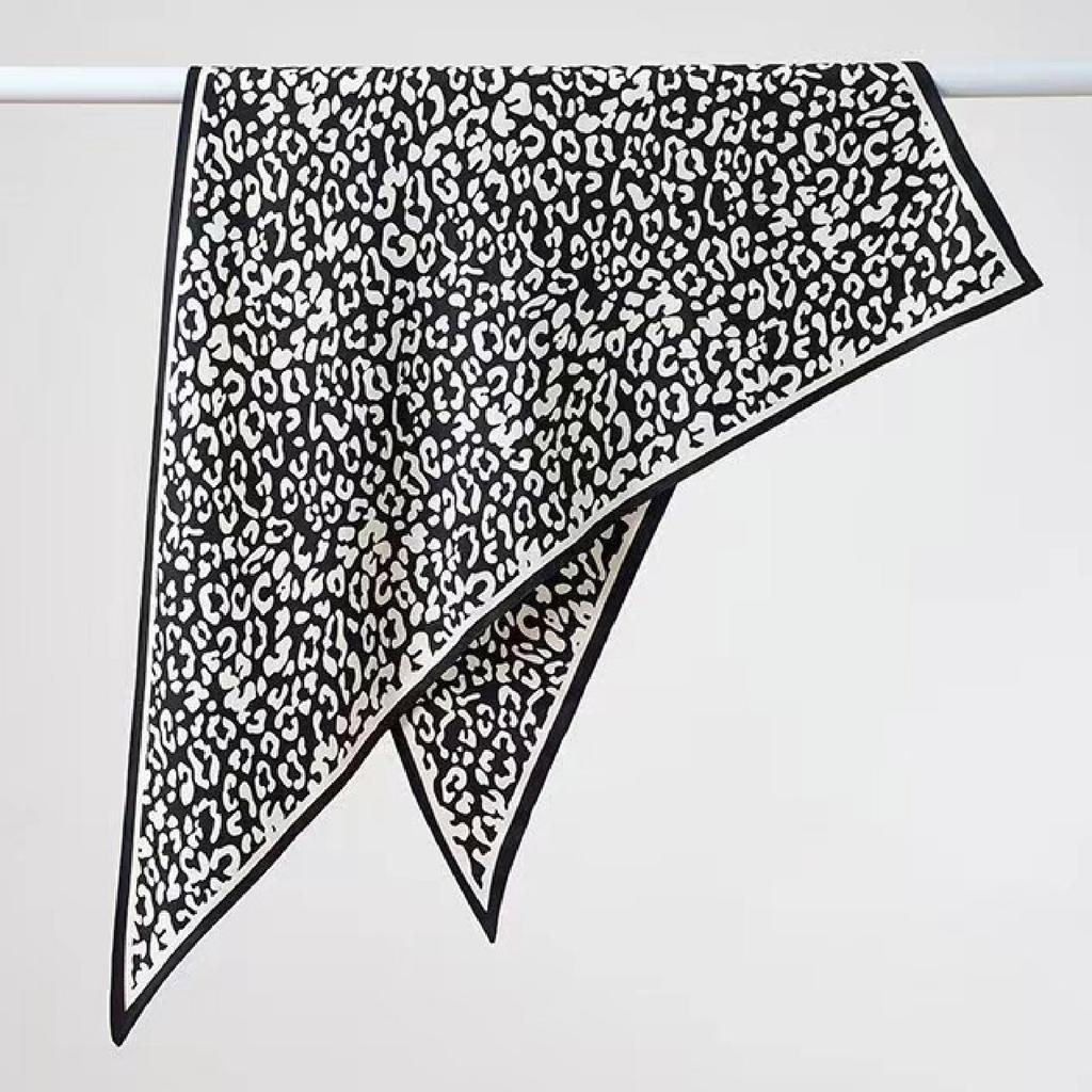 Waist Accessories Triangle Silk Scarf Waist Seal Women'S Decoration With Dress Waist Belt Accessories Scarf Vintage Polka Dots