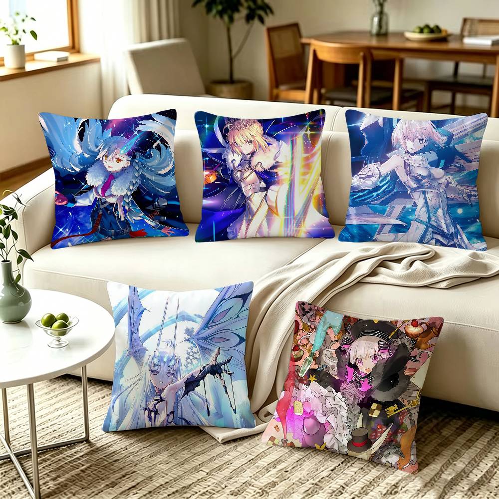 Game FGO Fate Pillow Covers, Home Sofa Cushion Covers and Aecorative Custom
