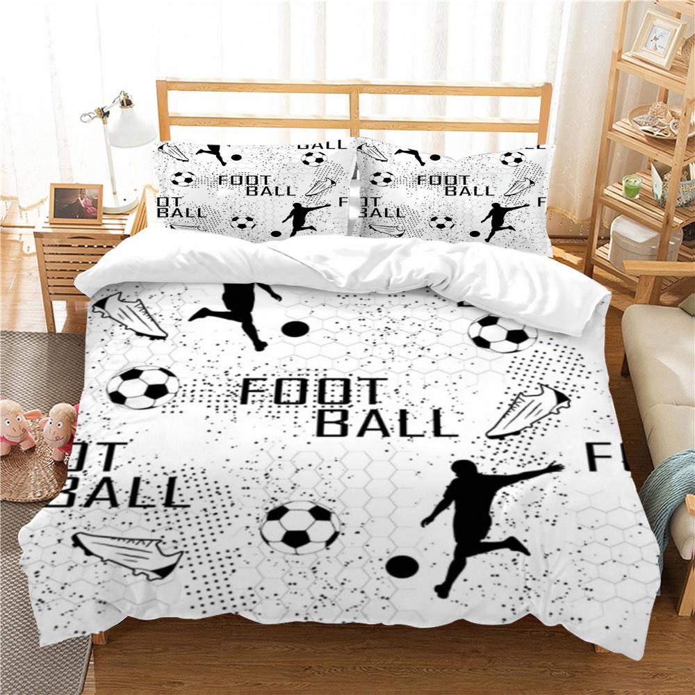 Football 3D Print Bedding Cover Set Luxury Home Bedclothes Unique Design Bedding Covers Comforter Bedding Suit