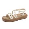 Sandals women's new summer outer wear soft sole one pedal with skirt casual sandals