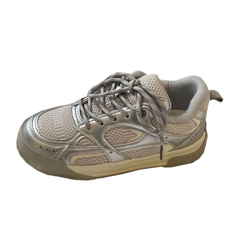 Mesh breathable little white shoes women's spring 2025 new niche design emotion training shoes versatile sports and leisure shoes