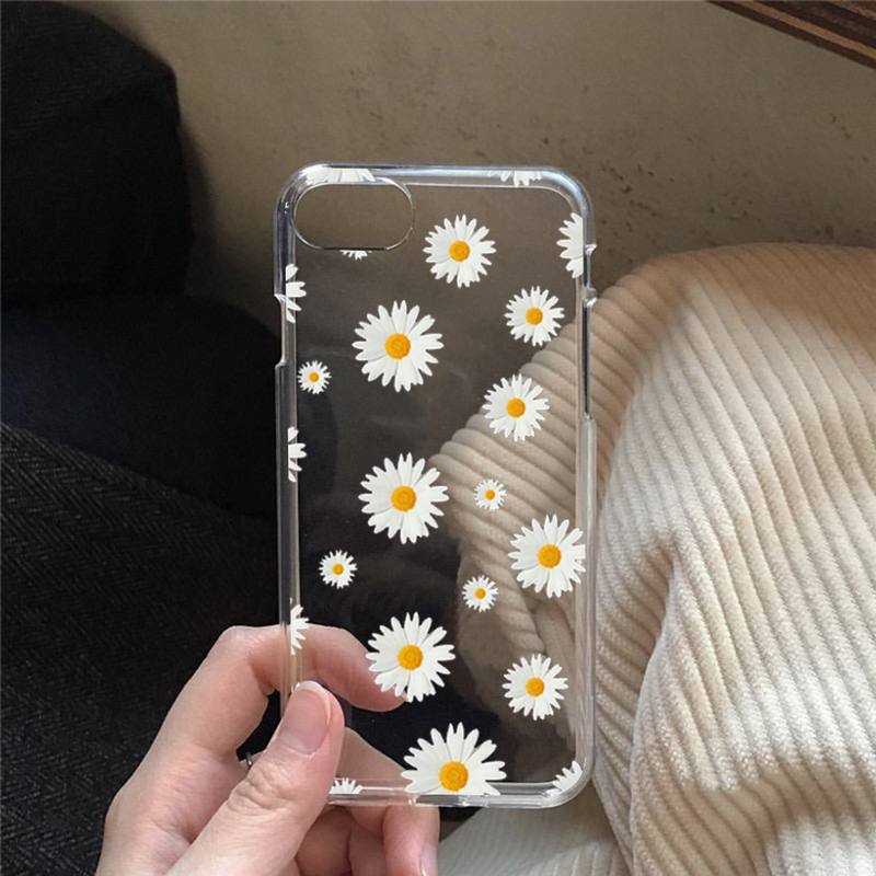 Summer flower small daisies Phone Case for iphone 13 11 12 pro XS MAX 8 7 6 6S Plus X 5S SE 2020 XR case