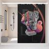 Statue David Graphic Designer Polyester Shower Curtain Waterproof Rust Resistant Grommet Easy Care Wipe Clean Durable