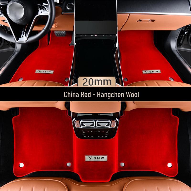Luxury Pure Wool Floor Mats for 2023 BMW 7 Series G70/i7 (735li/740li/730li)