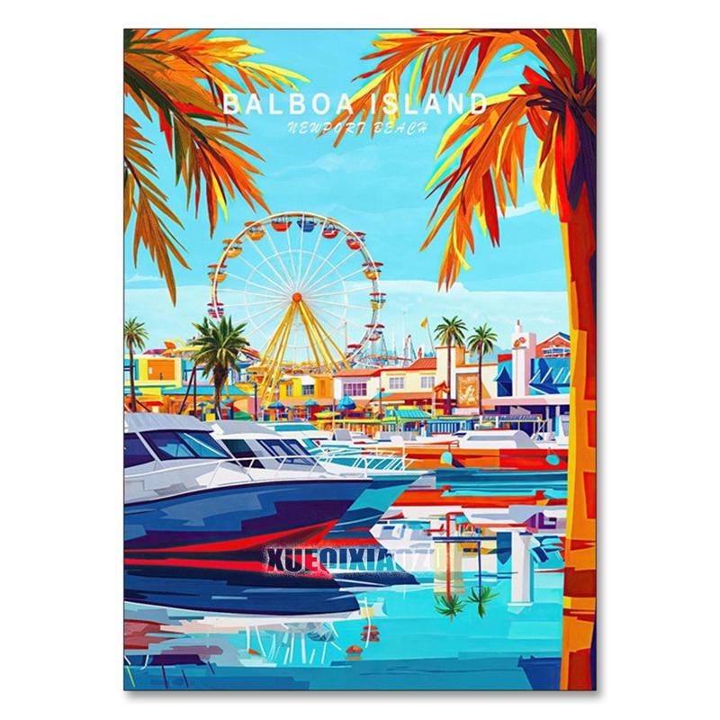 Urban Architecture Diamond Painting Kit London Street View DIY Full Round Mosaic Embroidery Home Decoration for Beginners