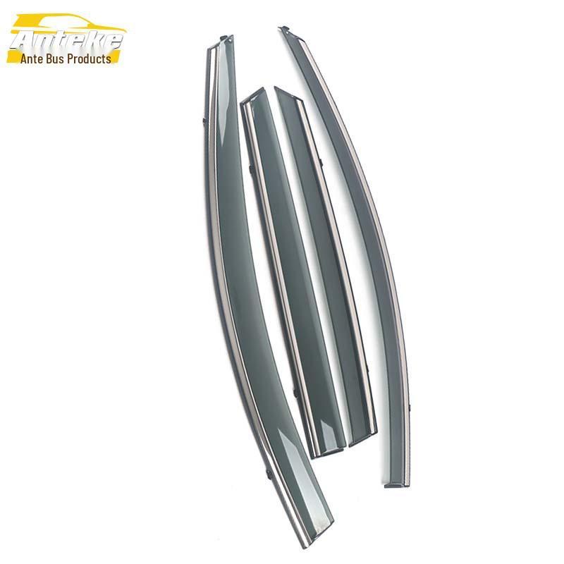 11-16 Tiida Rain Deflectors: 3D Stainless Steel Visor Trim Accessories
