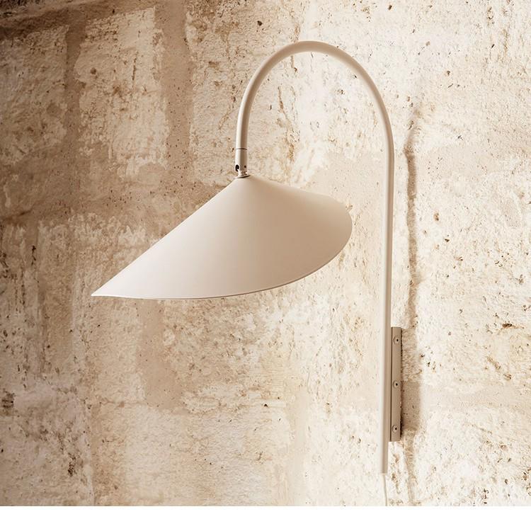 Nordic Minimalist Wall Lamp - Danish Design, Vintage Wabi-Sabi Style, Creative Rotatable Light for Bedroom, Living Room, or Study.