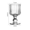 Copa de Vino Pleated de Vidrio Premium Copa de Cóctel Champagne Suministros para Fiesta de Bar Vidrio Whiskey Jugo Bebida Diseño Elegante Vidrio Transparente Clásico