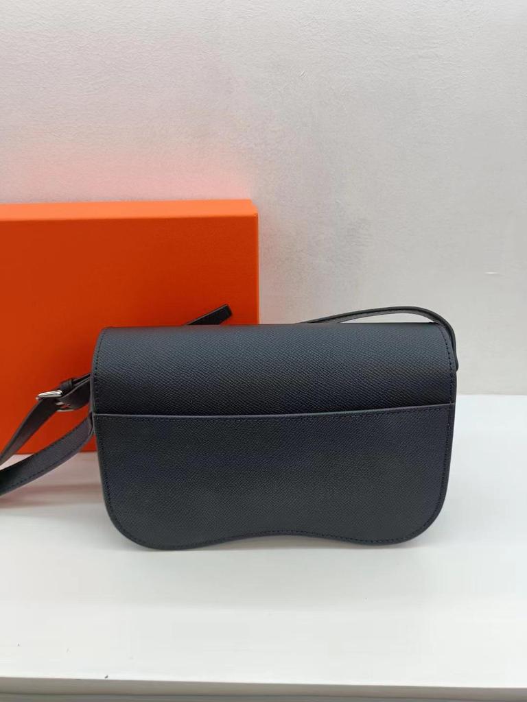 Genuine Leather Palm Print Bum Bag - Versatile Saddle Bag, Crossbody & Single Shoulder Bag, 24 New Cowhide