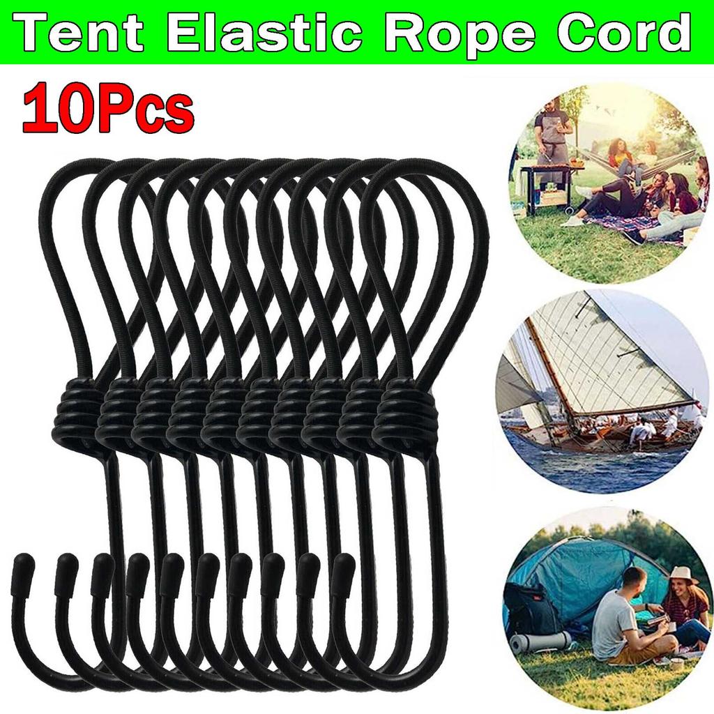 Elastic Cord Portable Tent Fixation Camping Accessory Stretch Rope For Outdoor Camping Hiking Gear Adventure Equipment