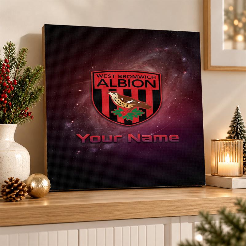 West Bromwich Albion FC Custom Name Text 5D Diamond Painting Kit DIY Full Drill Diamond Art Decoration
