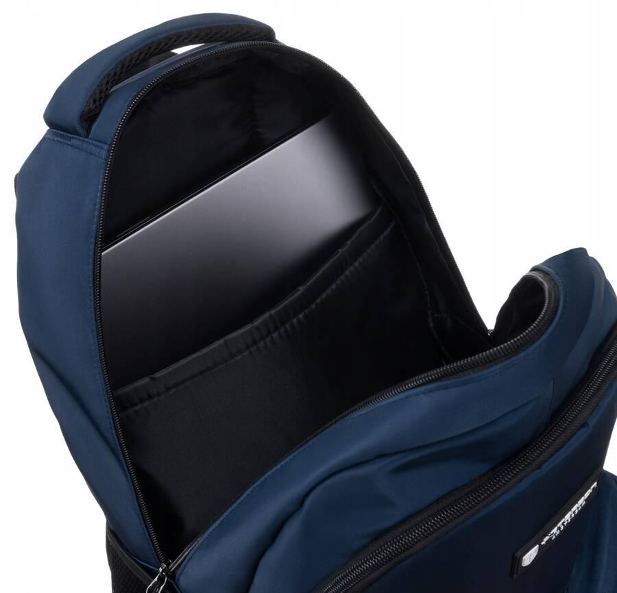 Spacious, polyester men's backpack with laptop space - Peterson