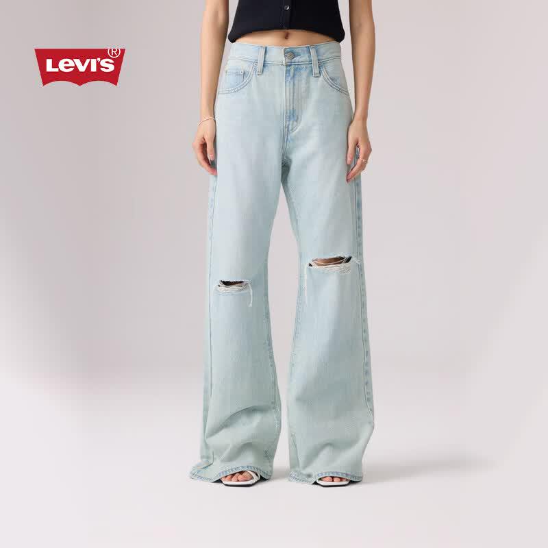 Levi s Women s CHINCH High-Waist Loose Flared Jeans W28