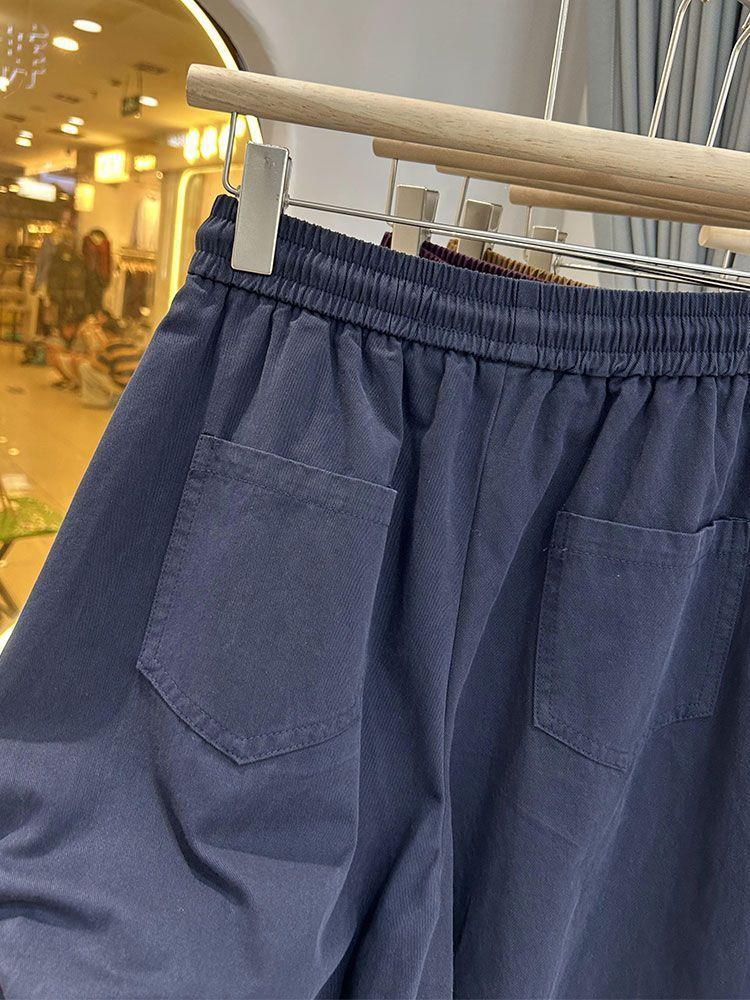Plus Size High Waist Slimming Wide Leg Drawstring Pants for Women - Spring Casual Loose Fit (2XL-300 Jin)