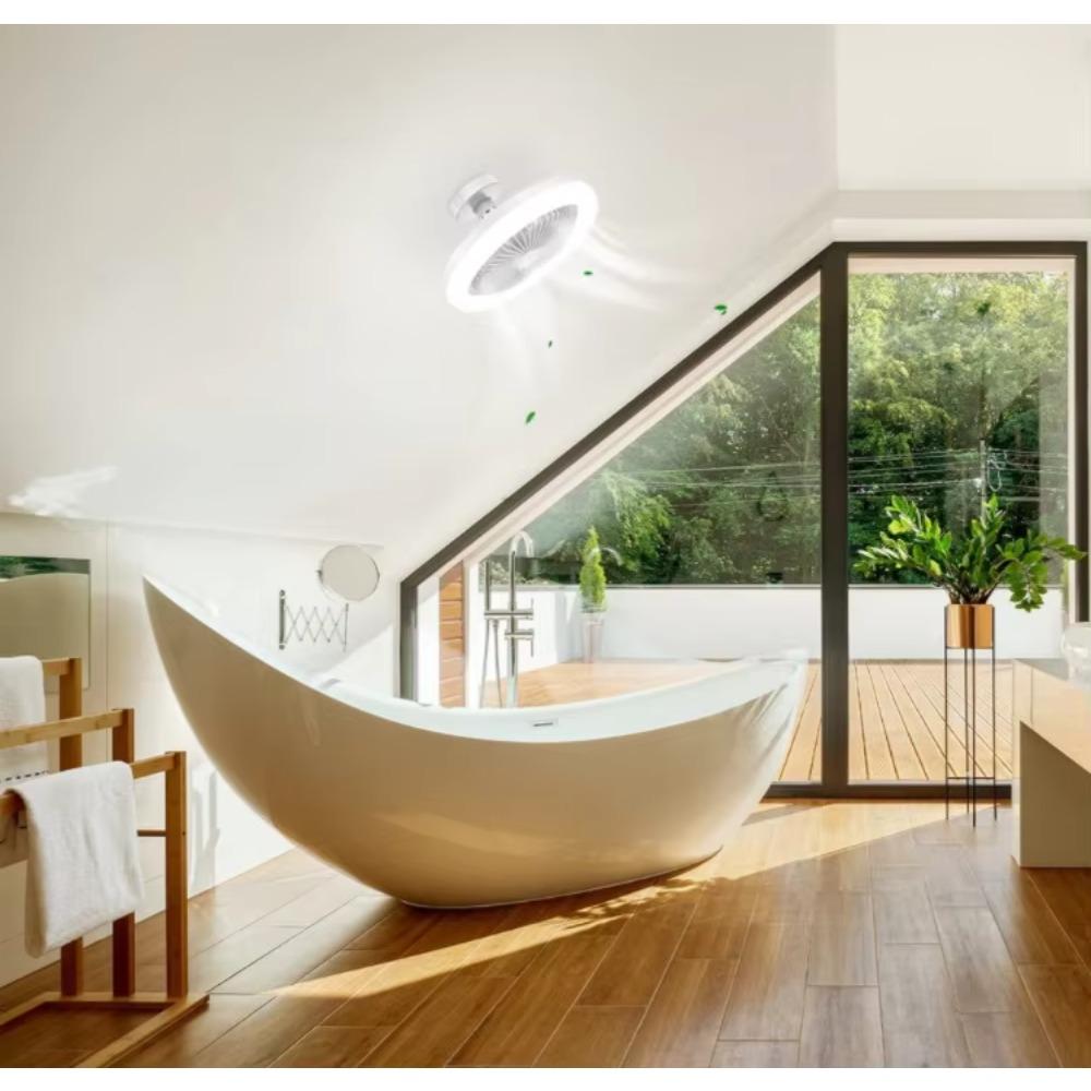 60W E27 Ceiling Fan Bulb LED Light and Remote Control Chandelier Lamp Home Decoration Lighting for Indoor Interior Light Fan