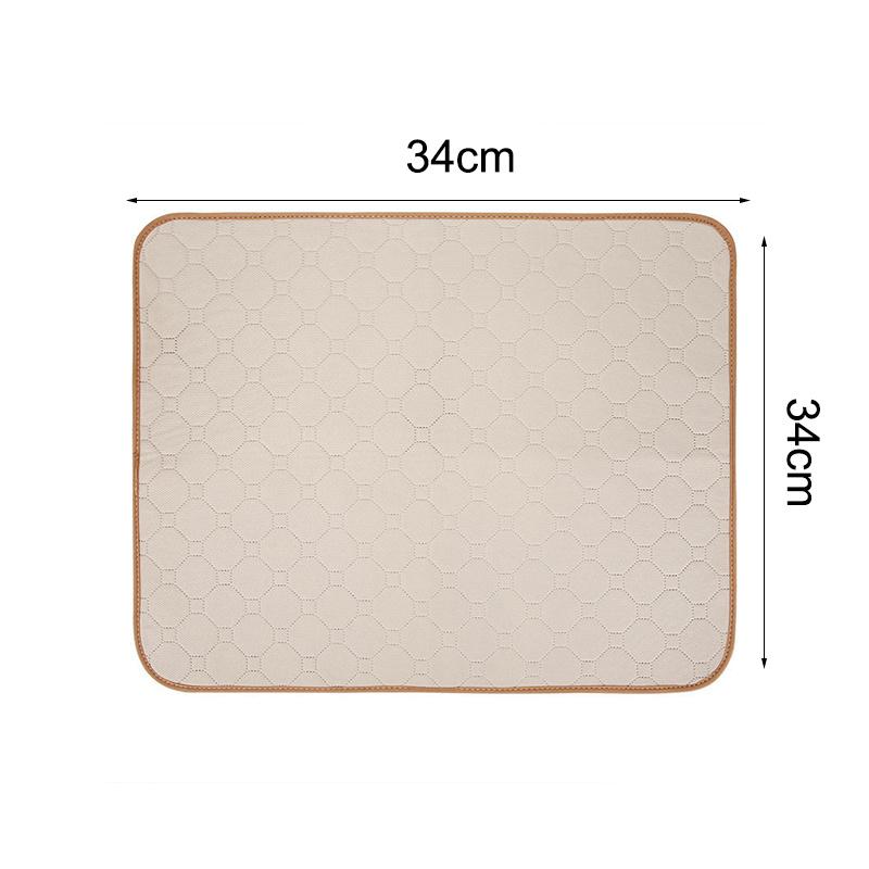 

Многоразовая пеленка для домашних животных, машинная стирка, нескользящая и впитывающая, коврик для приучения к туалету XS бежевый