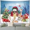 Christmas Cute Snowman Christmas Tree Tapestry Bedroom Living Room Home Christmas Decoration Tapestry
