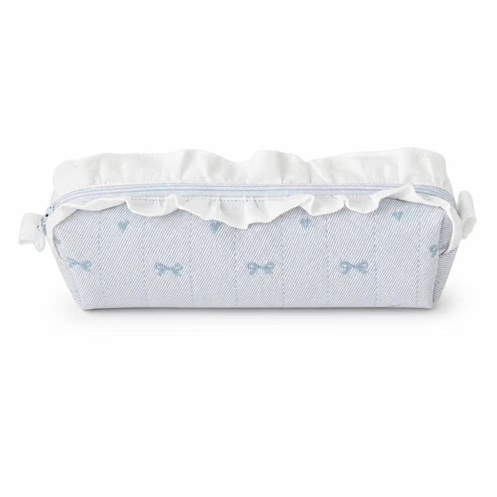 Lace Pencil Case Bow Stationery Organizer Makeup Bag Pen Bag Go To School