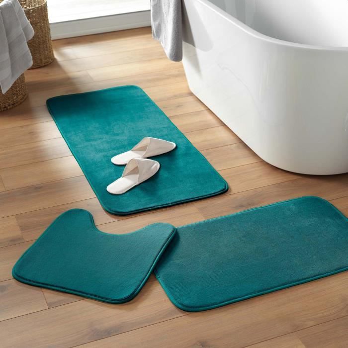 Tapis de bain 45 x 75 cm Vitamine Unie emeraude