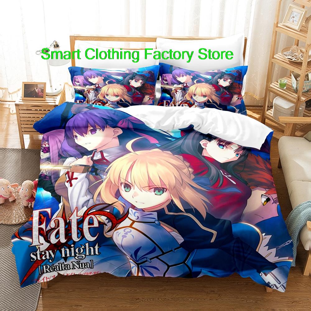 Fatestay Night Bedding Set Single Twin Full Queen King Size Bed Set Teenagers Bedroom Duvetcover Sets Fashion Bed Sheet Set