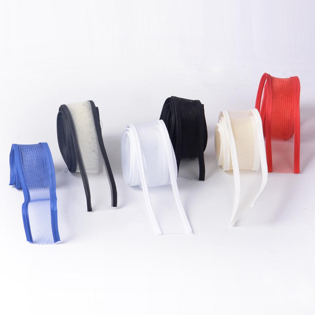 5cm Wide Mesh Binding Ribbon Tulle Ribbon Sinamay Hat Binding Tape Trim for Bowknot Headband Making Project Materials