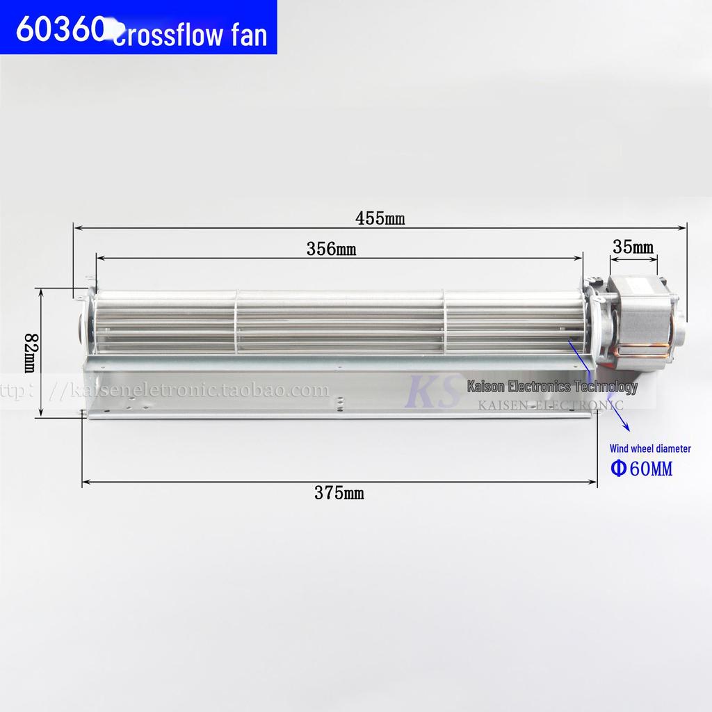 Length 120-480mm 220V Silent Tangential Flow Fan - High Temperature Resistant