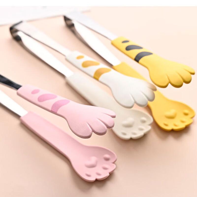 Cute Cat Paw Stainless Steel Food Tongs