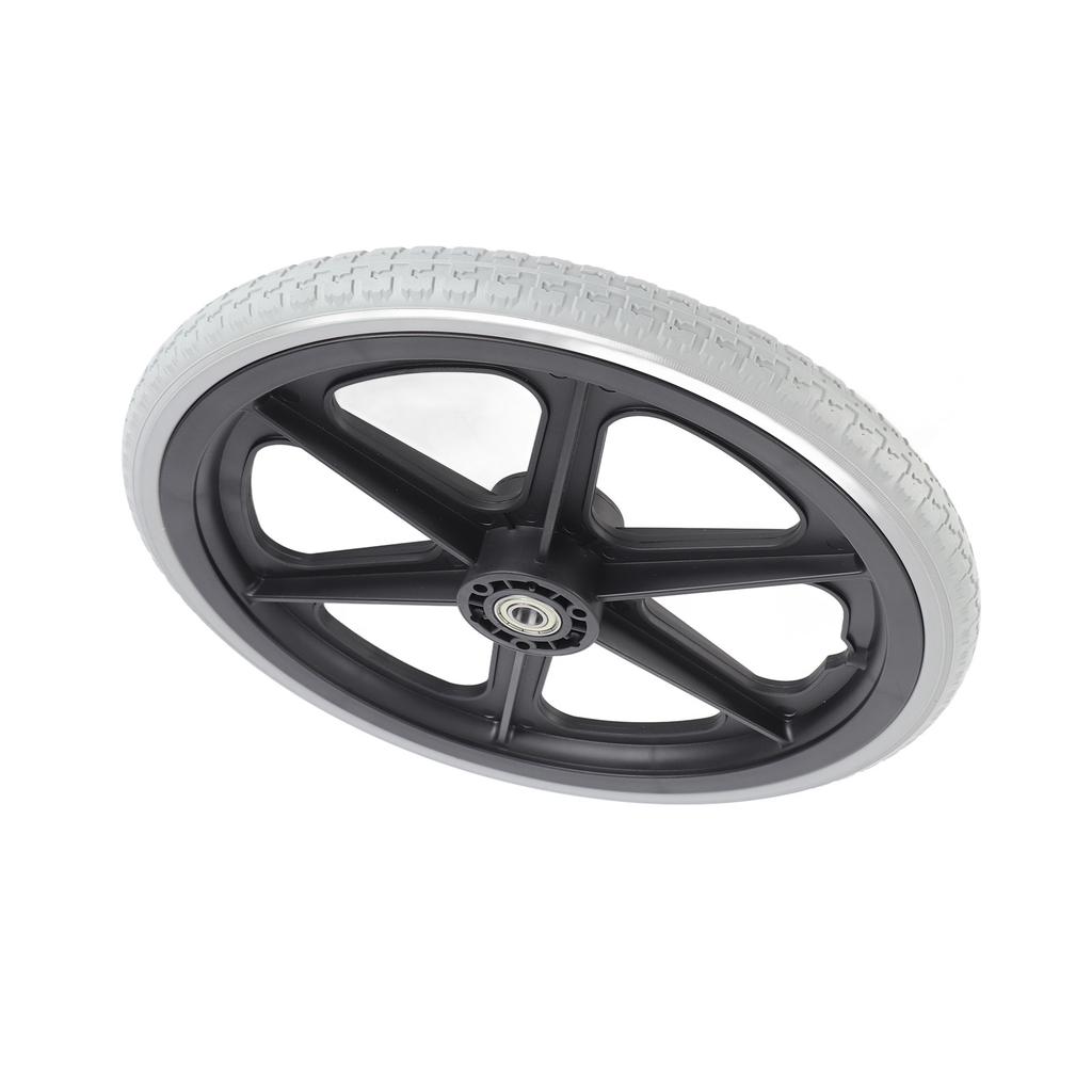 Koło do wózka inwalidzkiego 14 cali Ręczne wózki inwalidzkie Tylne Zamienne Czarne Pełne Opona z pianki poliuretanowej