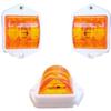 APSMOTIV 12V LED Clearance Lights Amber Color for Trucks Trailer RV Universal Fitment Outline Clearance Marker Light Set of 10 Pieces