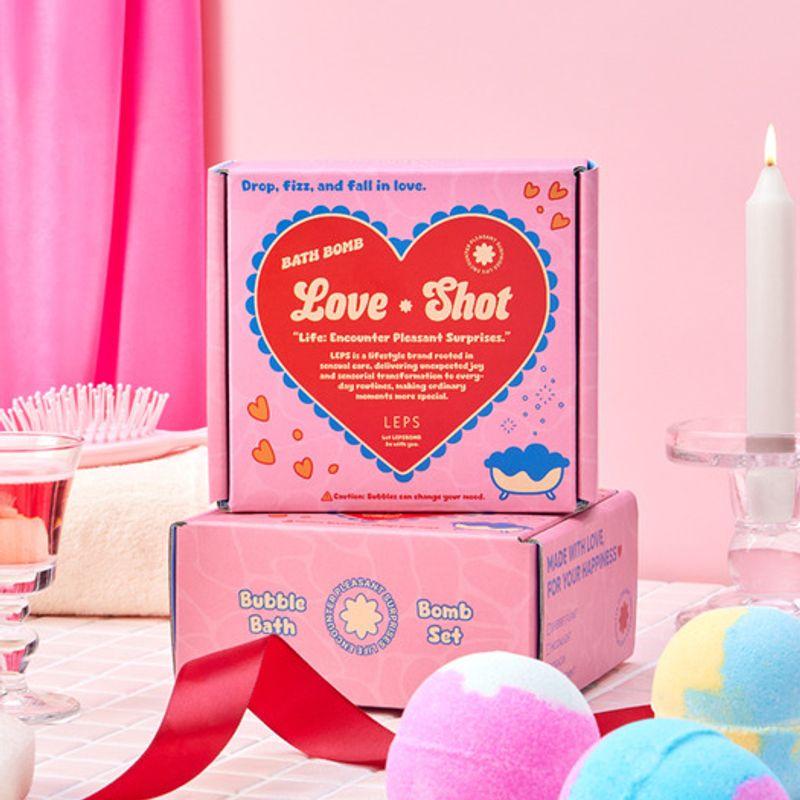 LEPS Bubble Bath Gift Set Love Shot Kit Bath Bombs 140g 4-piece set