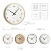 KATOMOKU plywood clock, natural finish, km-33LRC, wall clock with continuous second hand, 30.4cm diameter (radio-controlled clock)