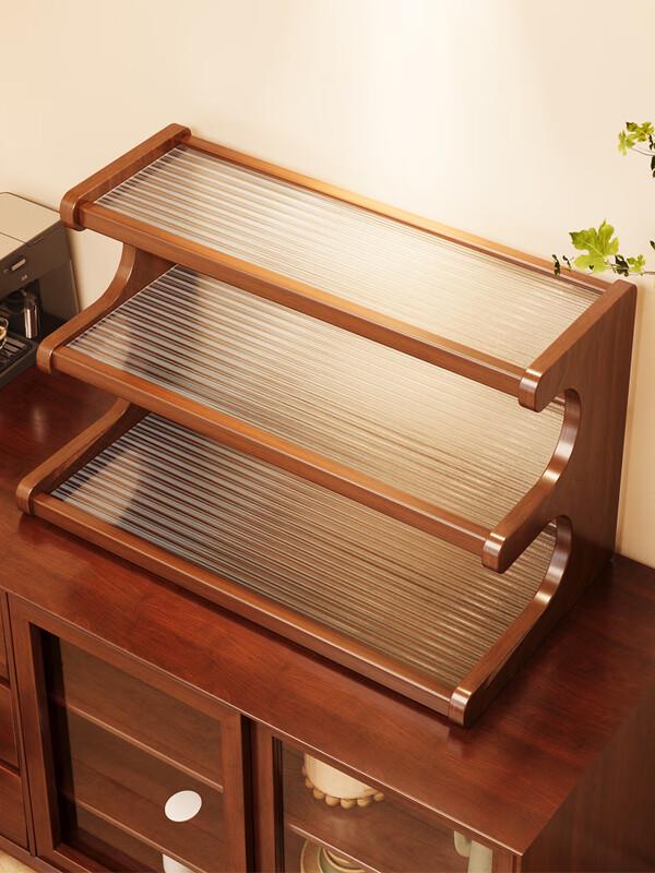 Two-Tier Flat Tea Cup Holder Rack