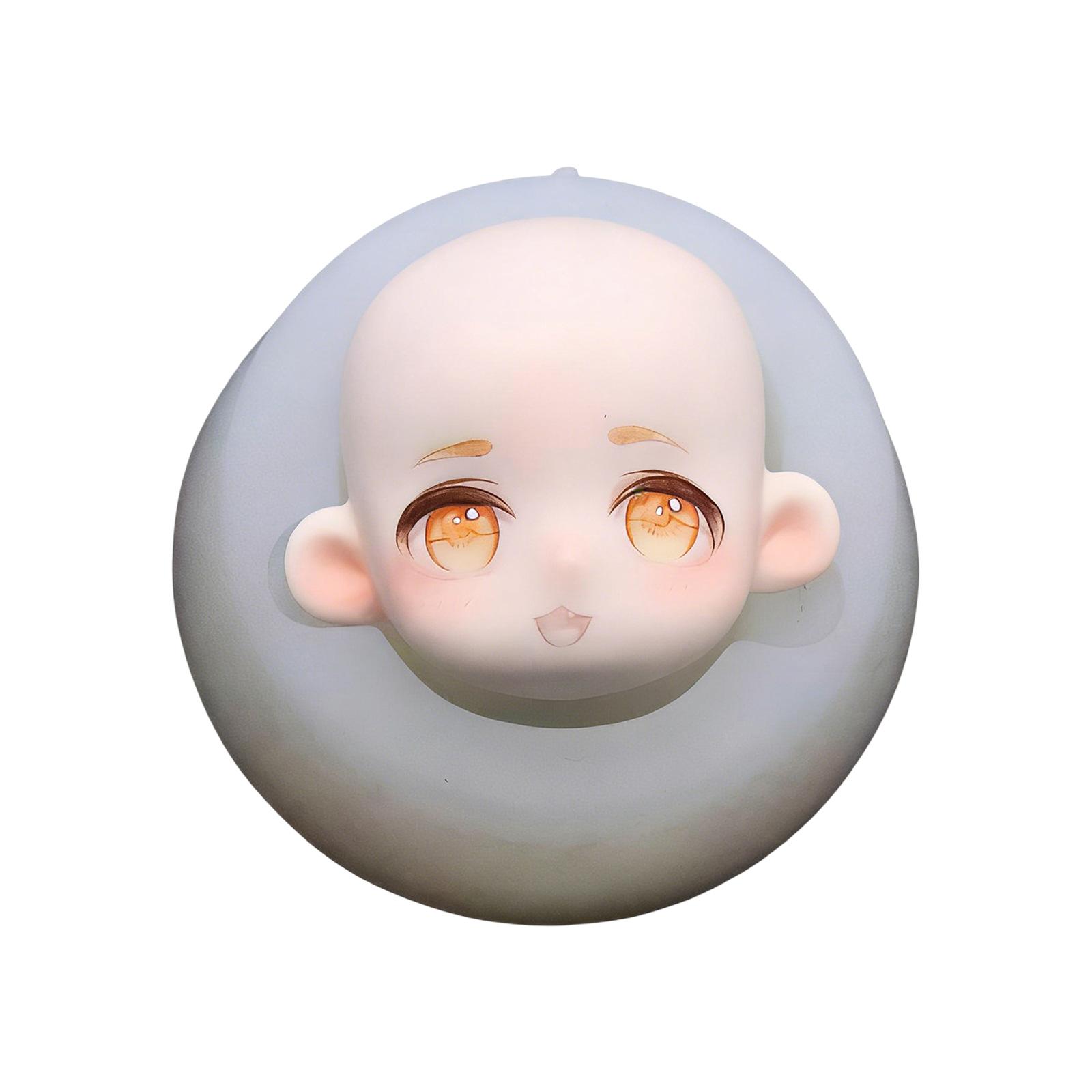 

Silicone Face Mould For Polymer Clay Create Doll Faces And Decorative Items Featuring Easy Releases 1