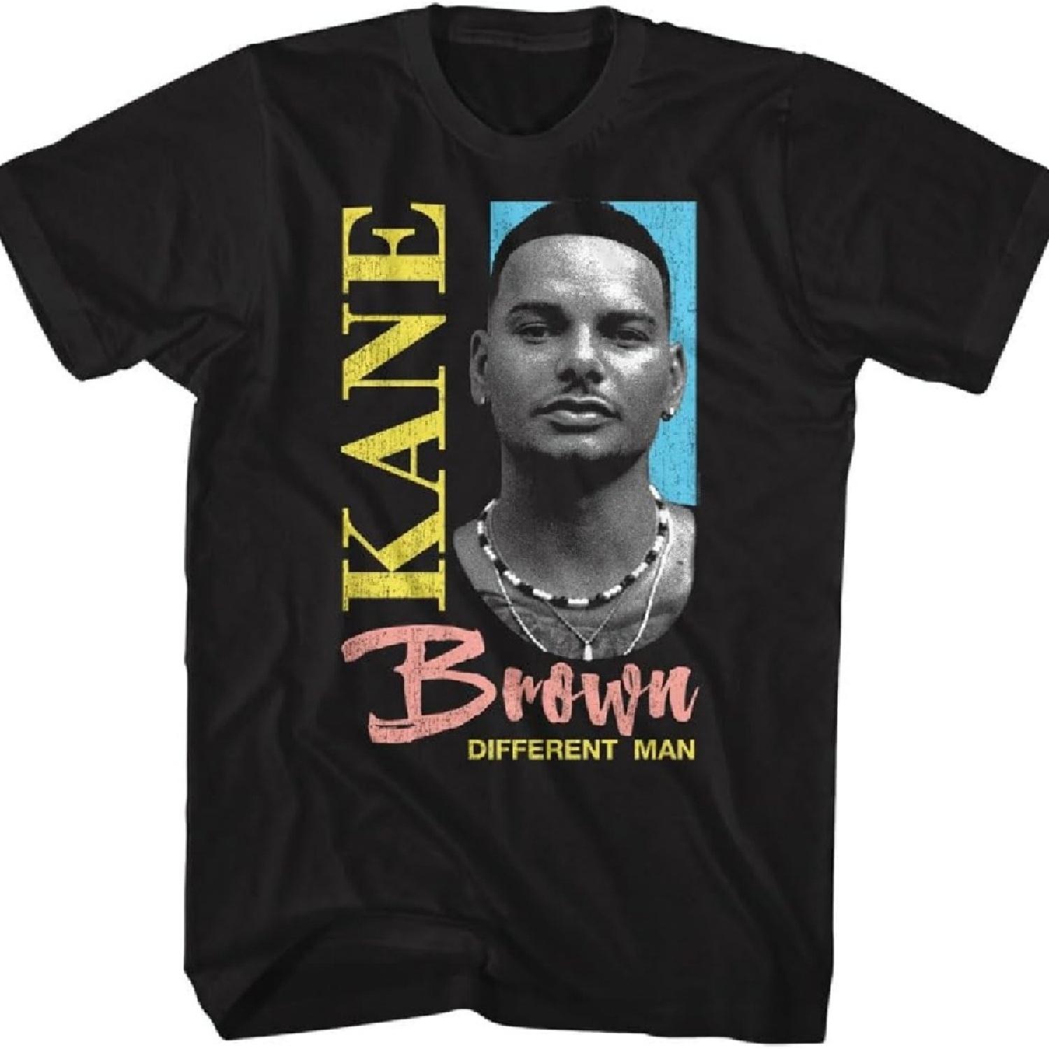 Kane Brown Different Man Adult Black Short Sleeve T Shirt Country Music Vintage Style Graphic Tees XXXXXL чёрный