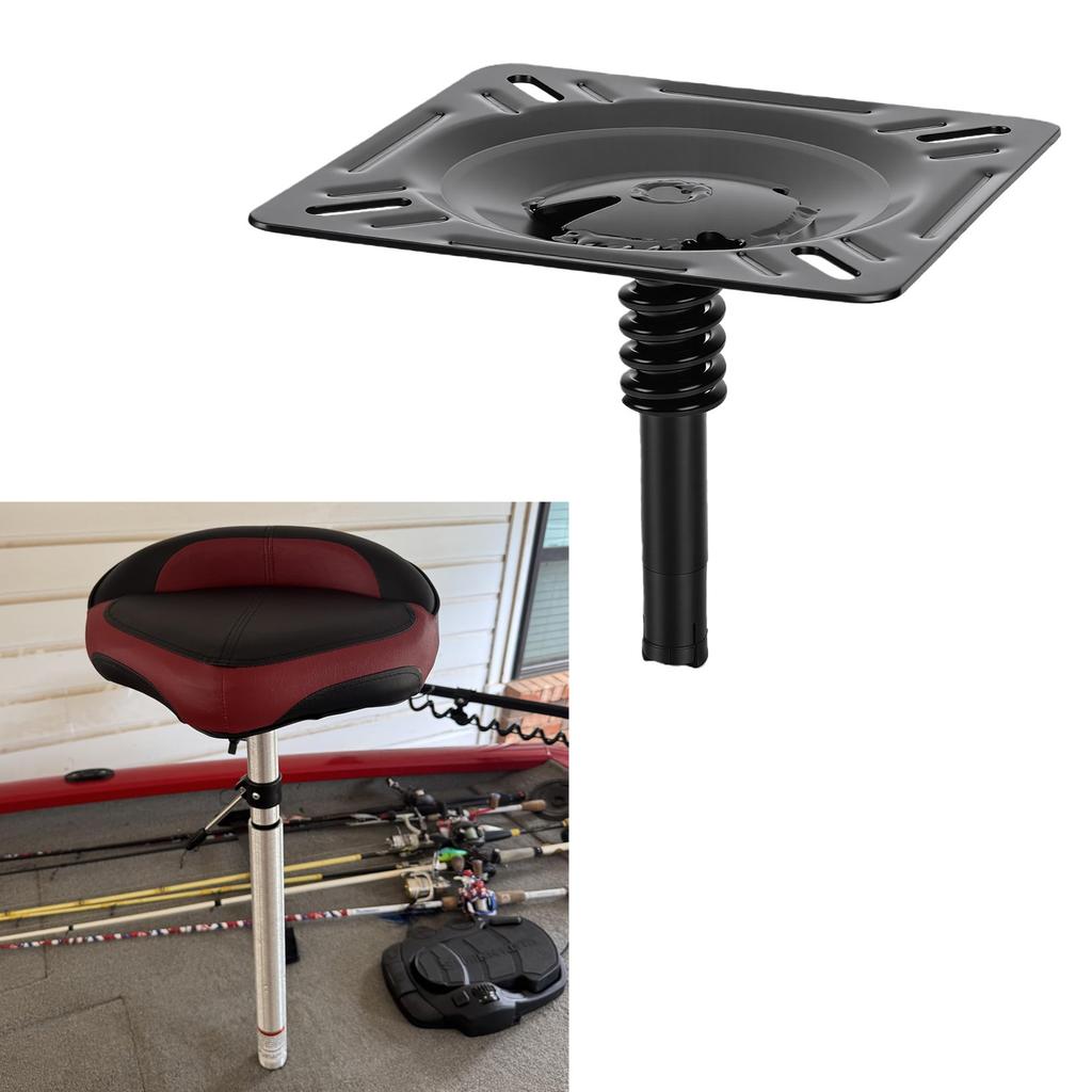 Boat Seat Mount Shock Absorbing Spring Structure Boat Seat Base for 3Celsius4 Inch Pin Post Socket