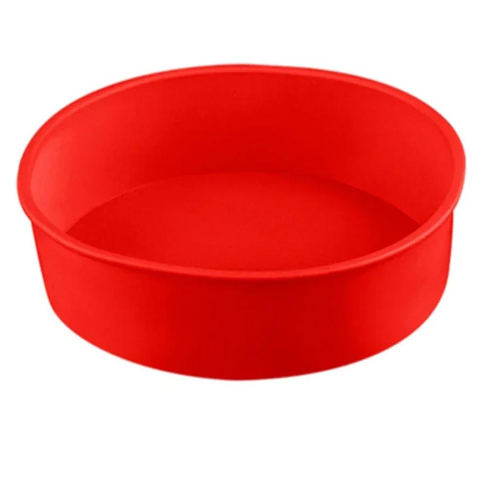 Silicone Cake Mold Easy To Clean Tray for Baking, Kitchen Baking Mold Non-stick Baking Tray Cake 6/8/10 Inch Baking Tools