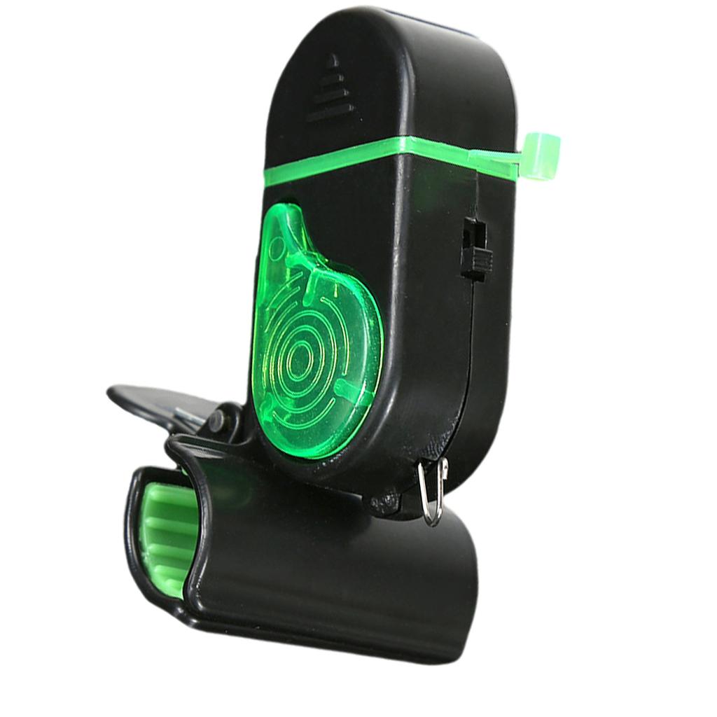 Wędkarski Alarm Brań Wielokątny Regulowany Elektroniczny Wskaźnik Alarmowy Wędkarski z Dźwiękiem i Światłem dla Większości Wędzisk