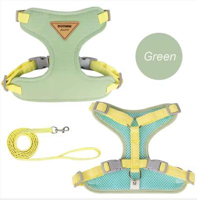Puppy Harness Leash Set for Small Medium Dog Cat Vest Breathable Pet Chest Strap French Bulldog Poodle Pet Supplies