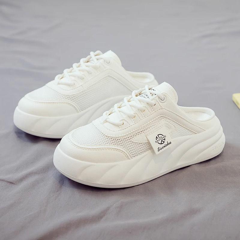 Thick-soled Slippers for Women 2025 New Style Summer Versatile, Fashionable and Casual Muffin Bun