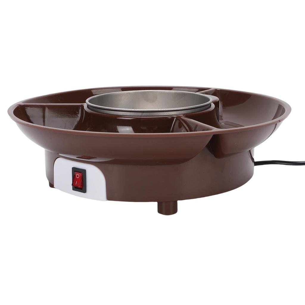 Electric Chocolate Melting Pot Stainless Steel 25W Chocolate Fondue Pot Set for Dipping Drizzling Decorating