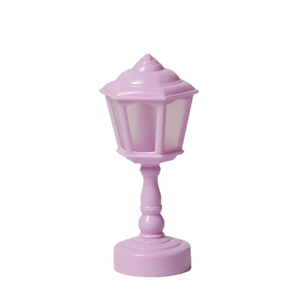 Dollhouse Miniature Flower Bud LED Table Lamps Simple Bedside Lamp Mini Night Light Home Decor