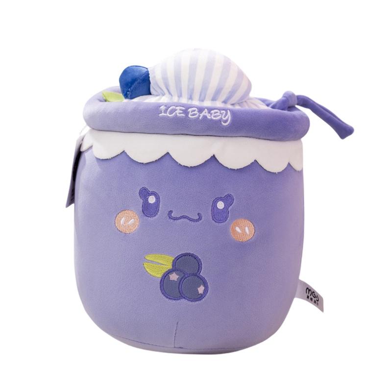 

Ice Cream Milk Tea Cup Plush Toy For Children Soft And Cute Stuffed Animal Doll Perfect Birthday Gift For Girls 30cm/11.81in синий