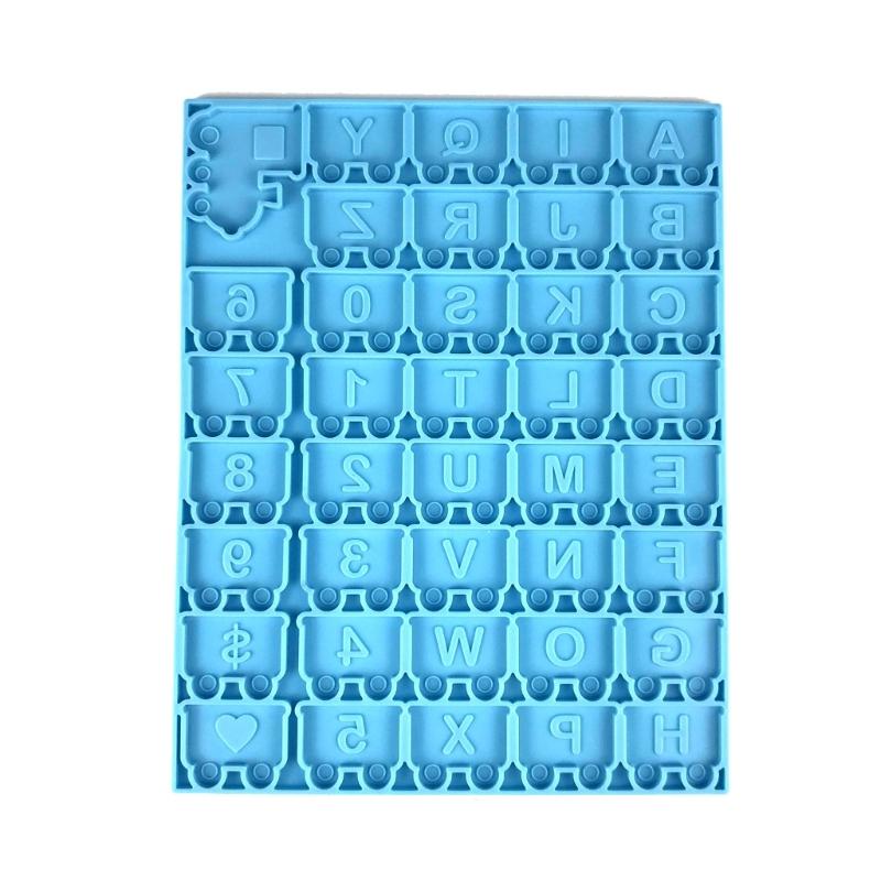 Resin Keychain Earrings Molds DIY Alphabet Number Casting Mold Jewelry Craft Making Tools for Making Hanging Ornaments