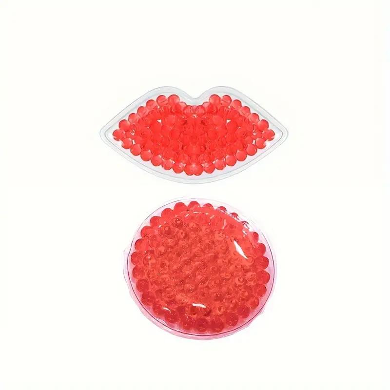 2pcs Reusable Facial Lip Eye Ice Pack Cold & Hot Compress For Injuries Pain Relief  Gel Beads for Daily Skincare Skin Care Tools