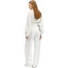 PINKO Beige Drawstring Wide-Leg Sweatpants Soft Skin-Friendly Fabric Embroidered Logo Long Curved Casual Pants Women bottoms PAF261832092