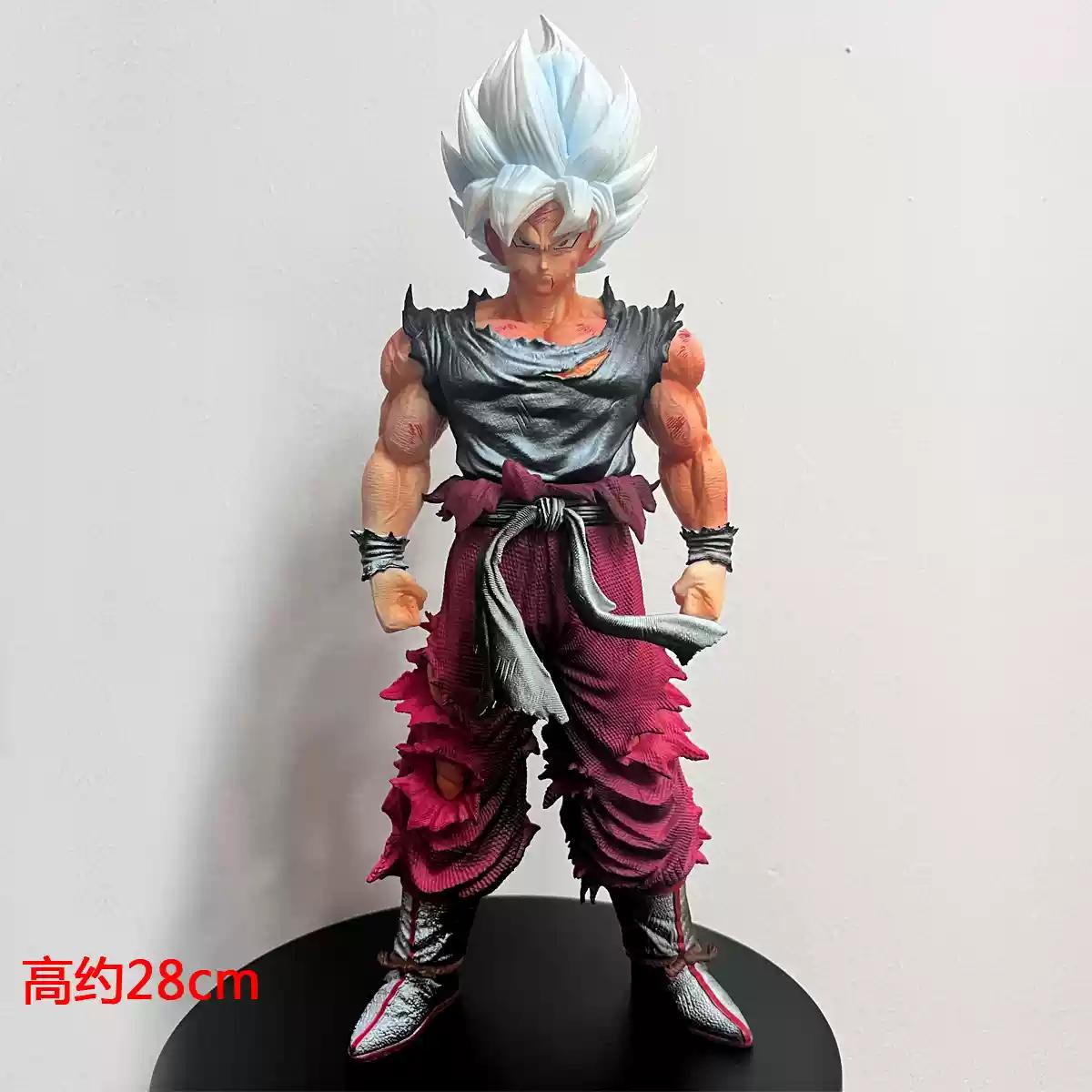 

28см Фигурка ГК Dragon Ball Сон Гоку Ys Статуэтка Еженедельная Цвет Белые Волосы Супер Сайян Модель Настольное Украшение Коллекция Подарок