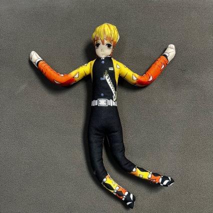 Demon Slayer Akaza Poseable Plush Doll Built-in Wire Stuffed Figure Infinite Castle Mugen Train Collectible Toy For Anime Fans Cuddly Fluffy Huggable