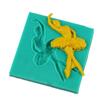 New Ballet Girl Dance Shape Silicone Cake Decorating Molds Lace Chocolate Cake Mould for Party Wedding