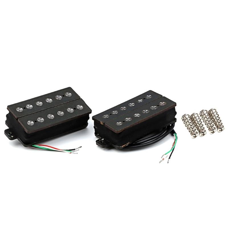 Double Coil Pickups Neck Bridge Replacement Accessory Electric Guitar for Guitar Part Double Coil Pickups Replacement
